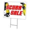 Signmission Scuba Sale Yard Sign & Stake outdoor plastic coroplast window, C-1824 Scuba Sale C-1824 Scuba Sale - alternate 1